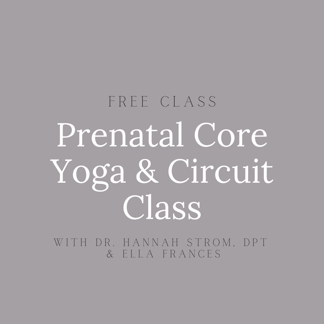 Free Class: Prenatal Core Yoga & Circuit